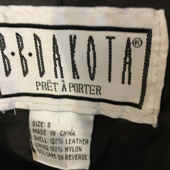 BB Dakota women's Sm brown leather lined  jacket - Picture 3 of 5